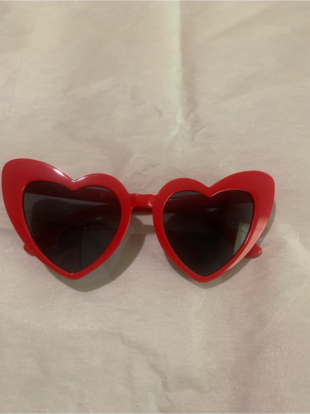 Stylish Red Heart-Shaped Sunglasses for Women